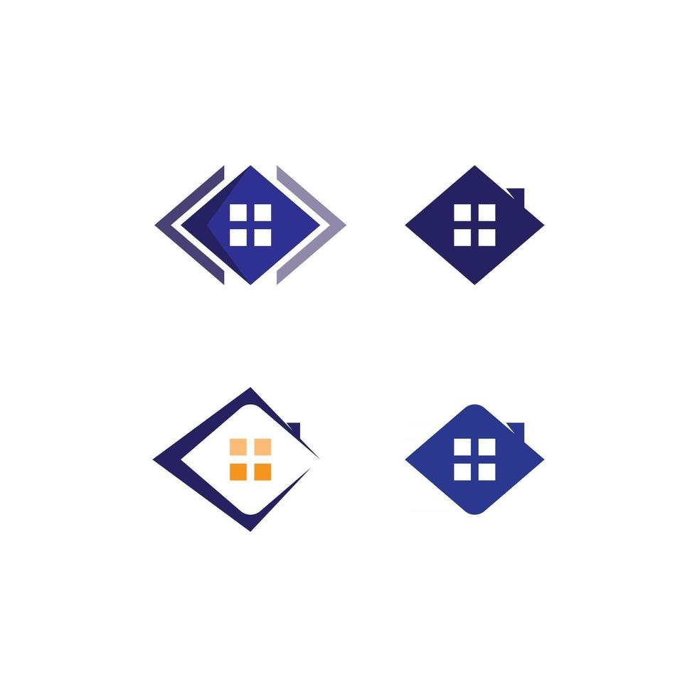 edificio logotipo de la casa, logotipo de la casa, arquitectura, icono, residencia y ciudad, pueblo, diseño y ventana, finca, logotipo de la empresa, casa vectorial vector