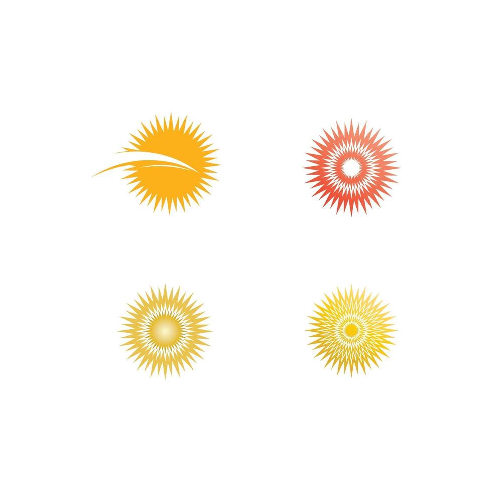 icono de ilustración de vector de sol