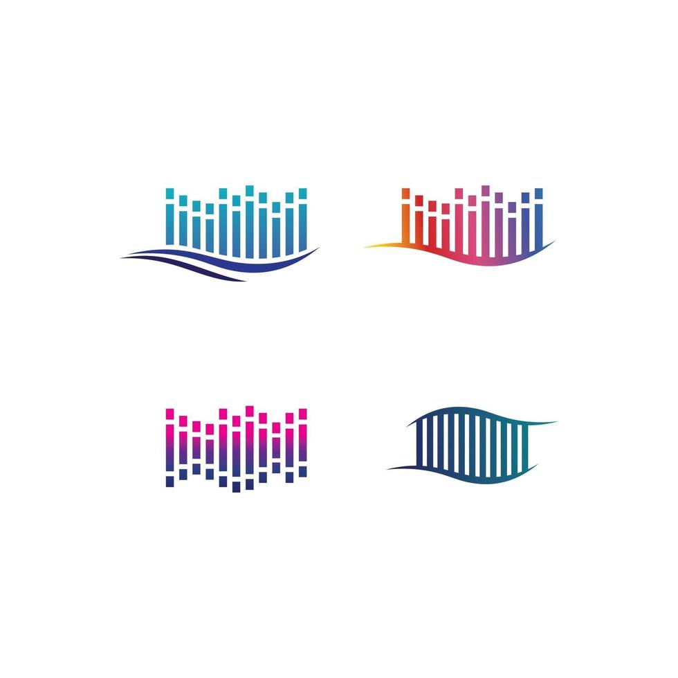 Sound waves vector illustration