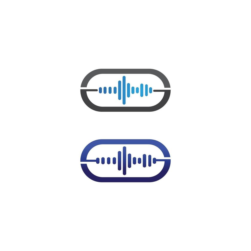 Sound waves vector illustration