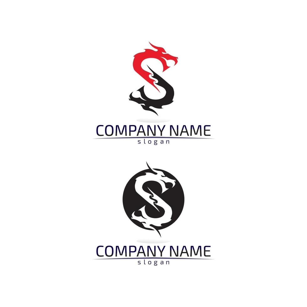 Business corporate letter S logo design vector design