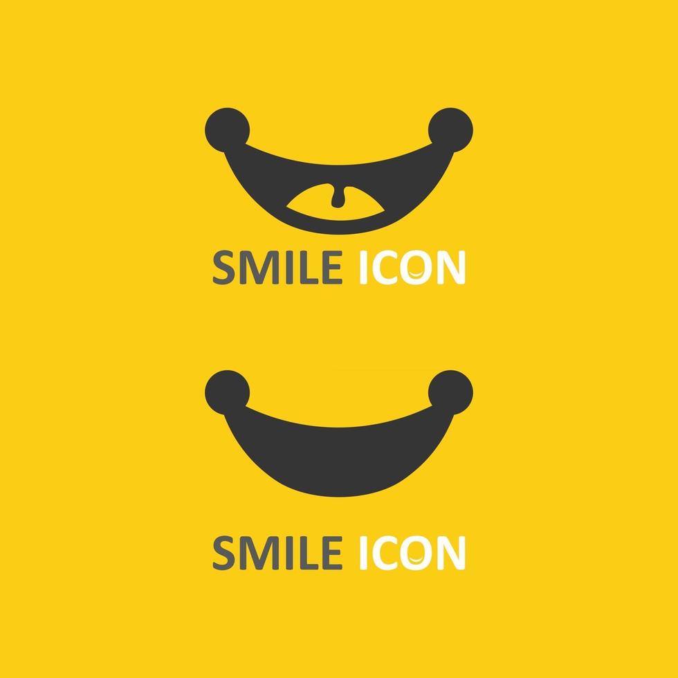 icono de sonrisa, sonrisa, diseño de logotipo vectorial, emoticonos felices, diseño divertido y felicidad de emoji vectorial vector