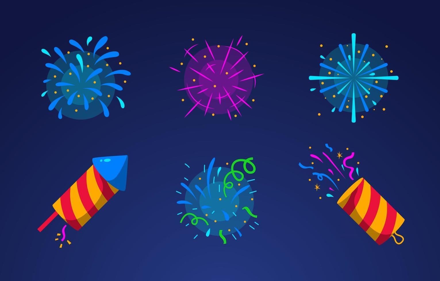 Firework Element Collection vector