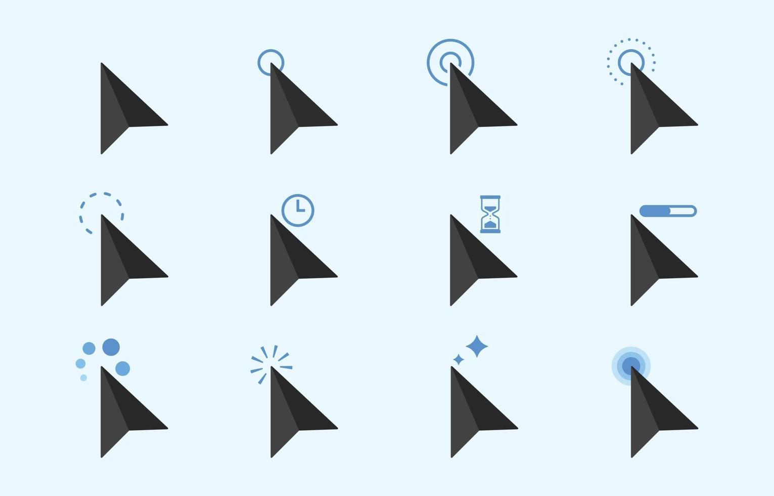 Mouse Cursor Concept vector