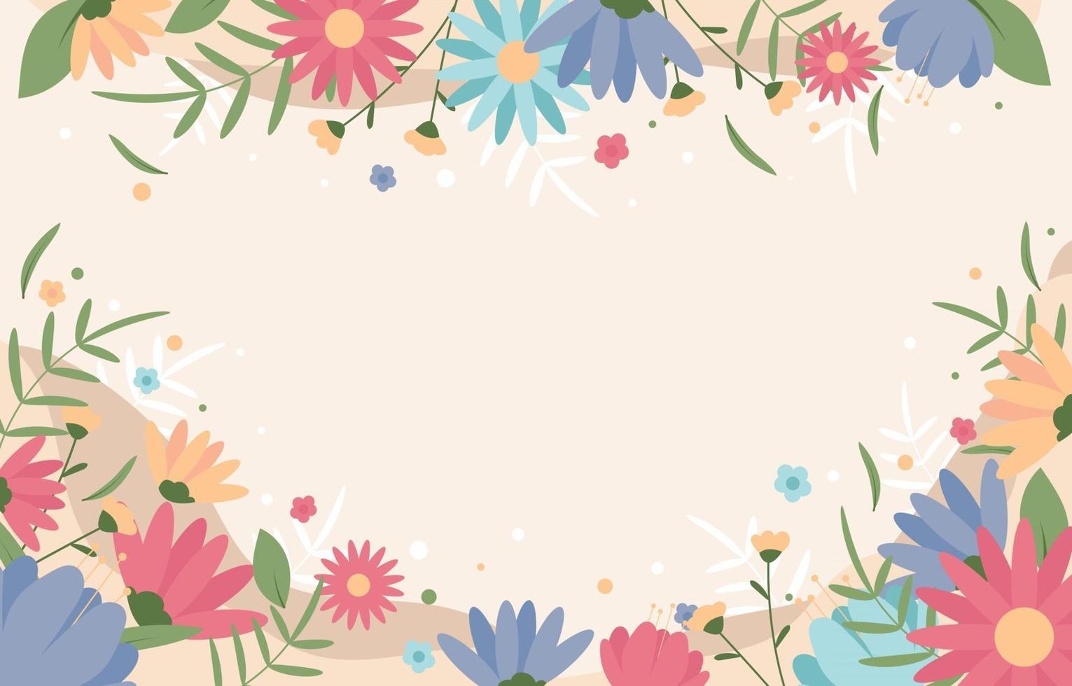 Blooming Flower Background vector