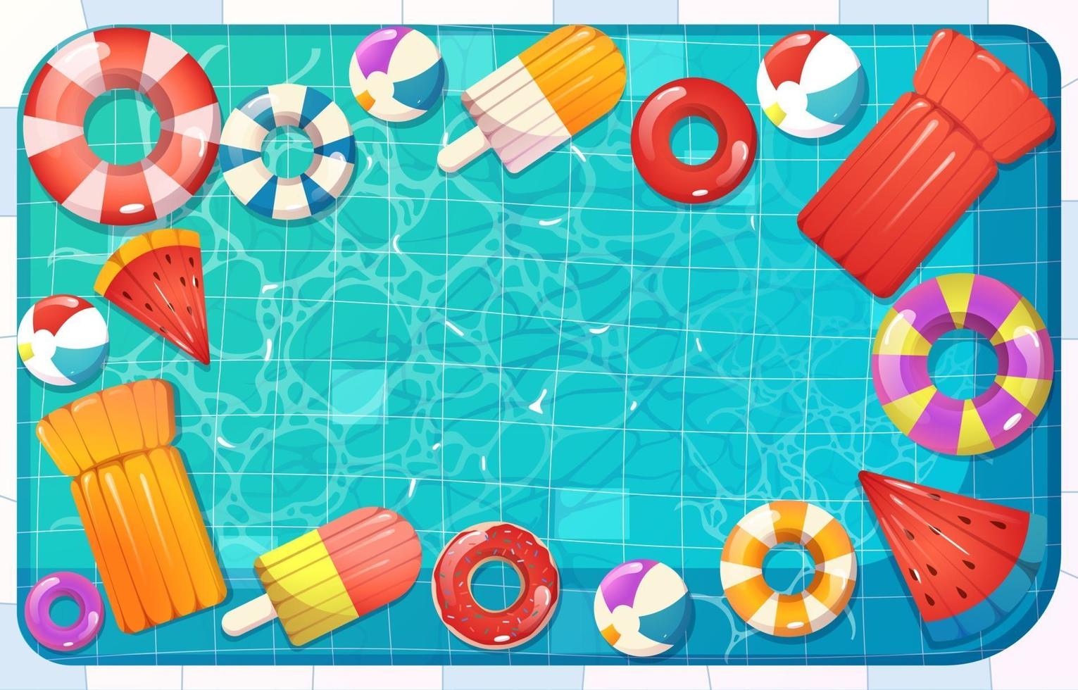 Top Swimming Pool Summer vector