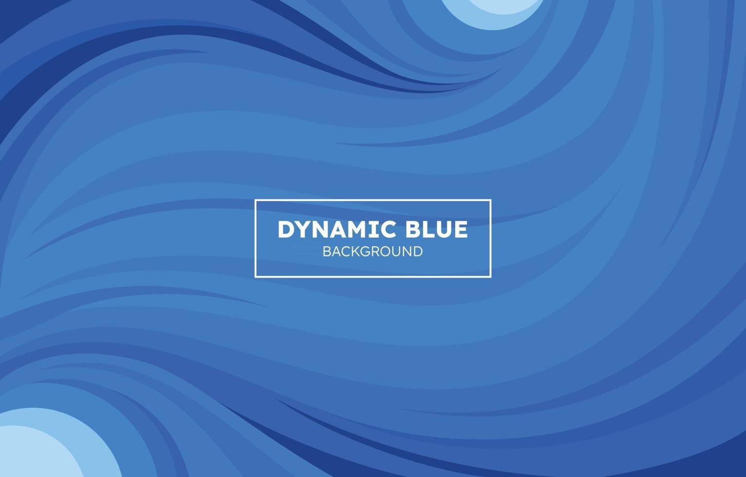 formas dinámicas fondo azul vector