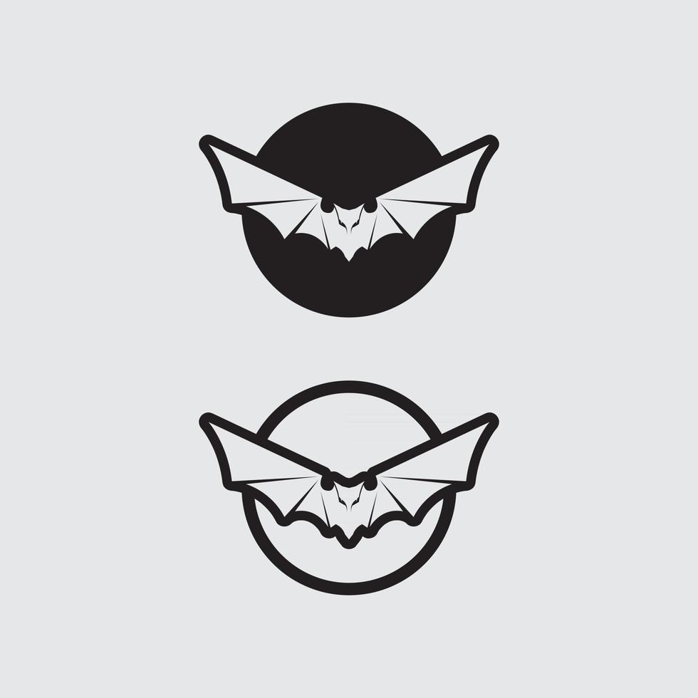 Bat logo animal and vector, wings, black, halloween, vampire, gothic, illustration, design bat icon vector