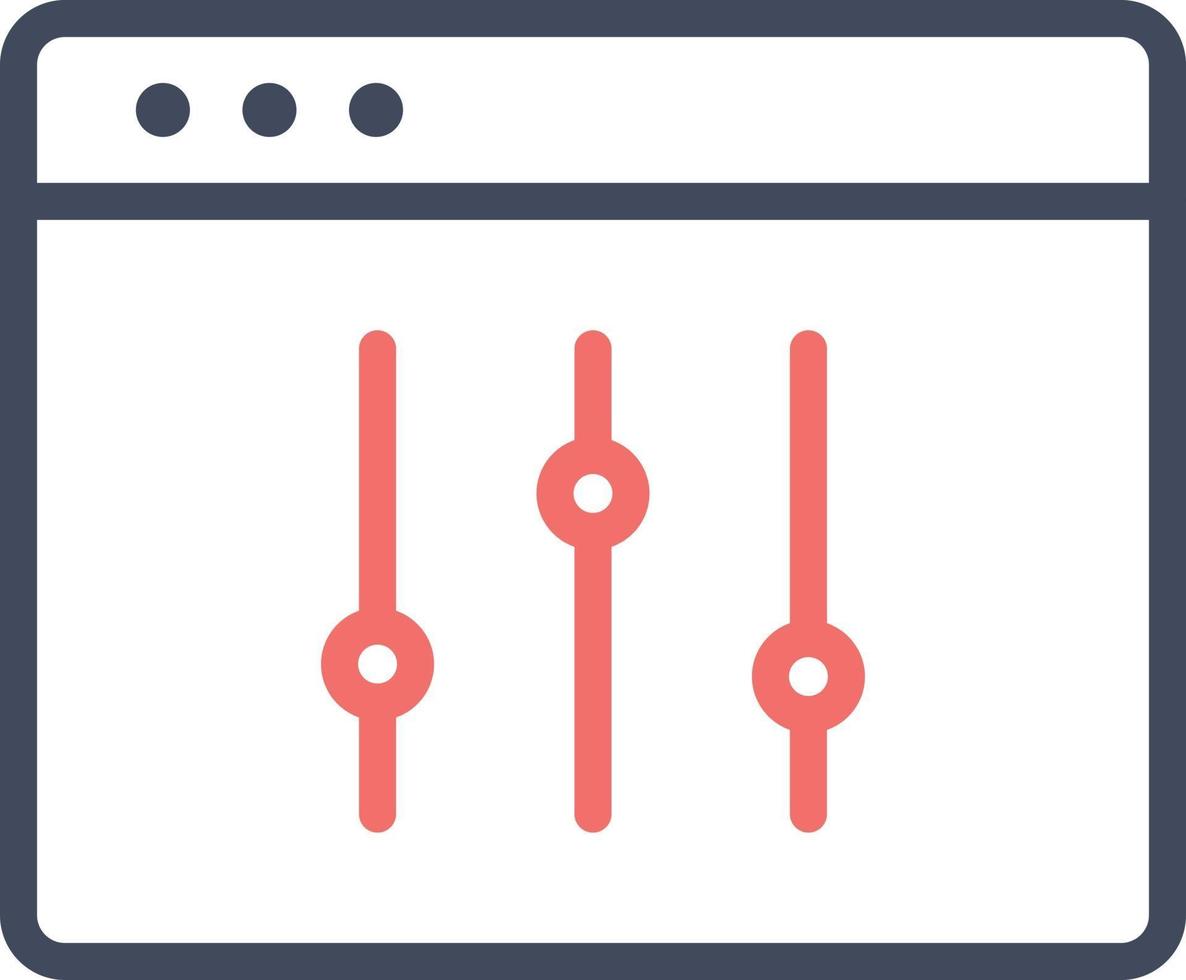 icono de configuración de la aplicación vector