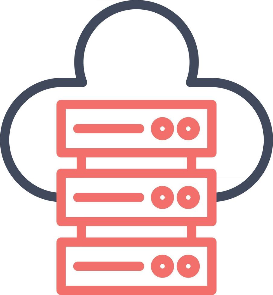 Cloud Database Icon vector