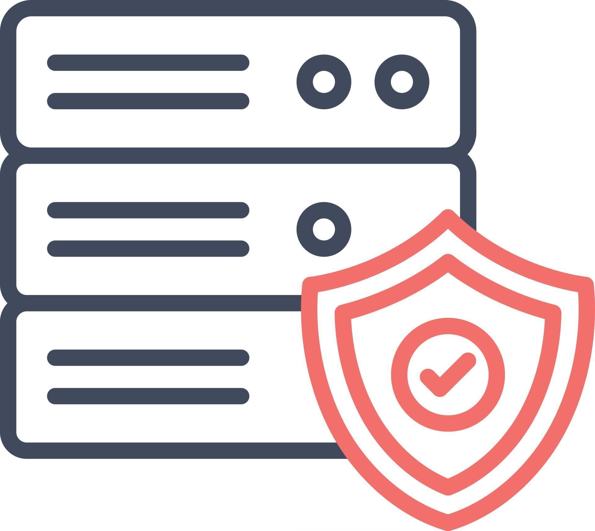 Database Protection Icon 2850517 Vector Art at Vecteezy