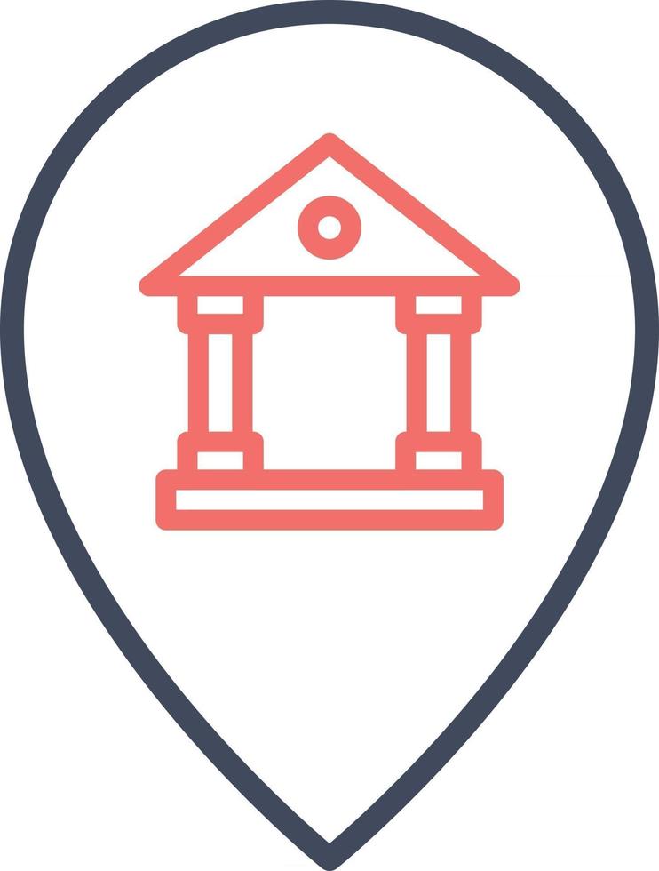 Bank Location Icon vector