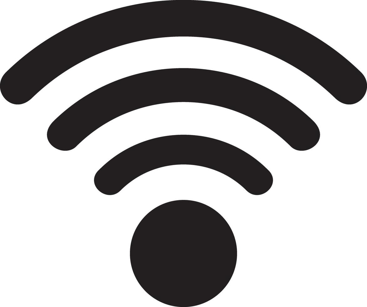 señal de wi fi vector