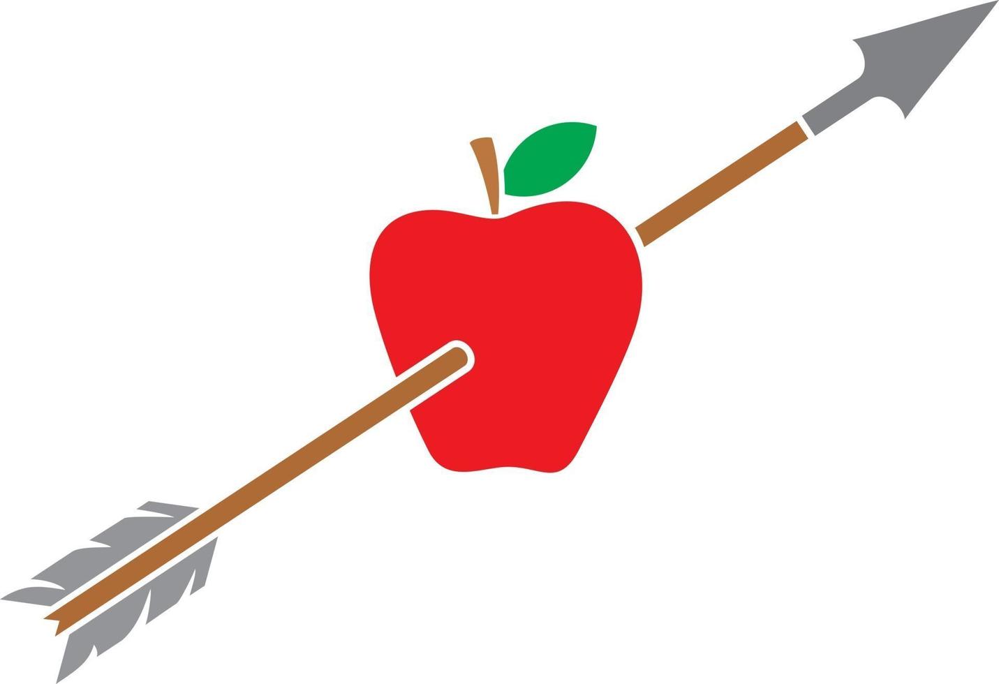 Arrow and Apple vector