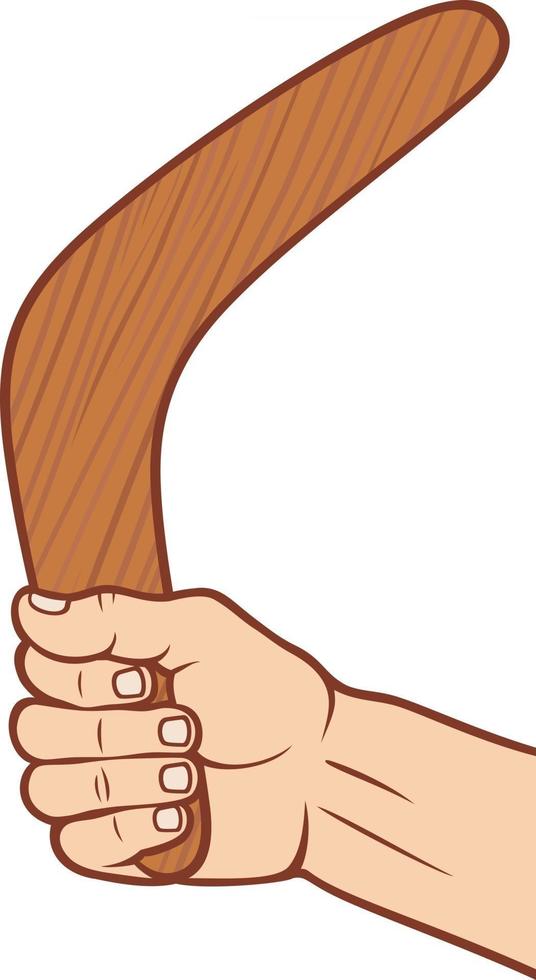 Boomerang in Hand vector