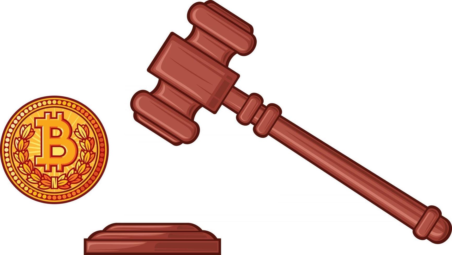 Hammer of Judge and Bitcoin vector