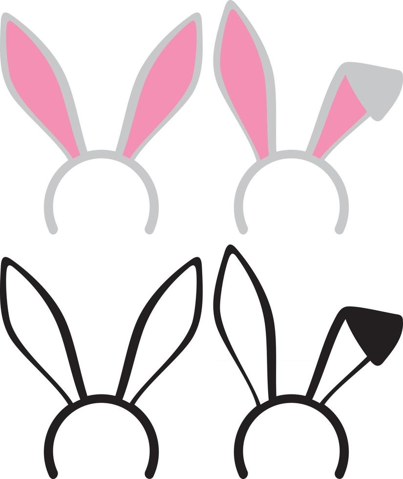 Easter Bunny Ears Mask vector