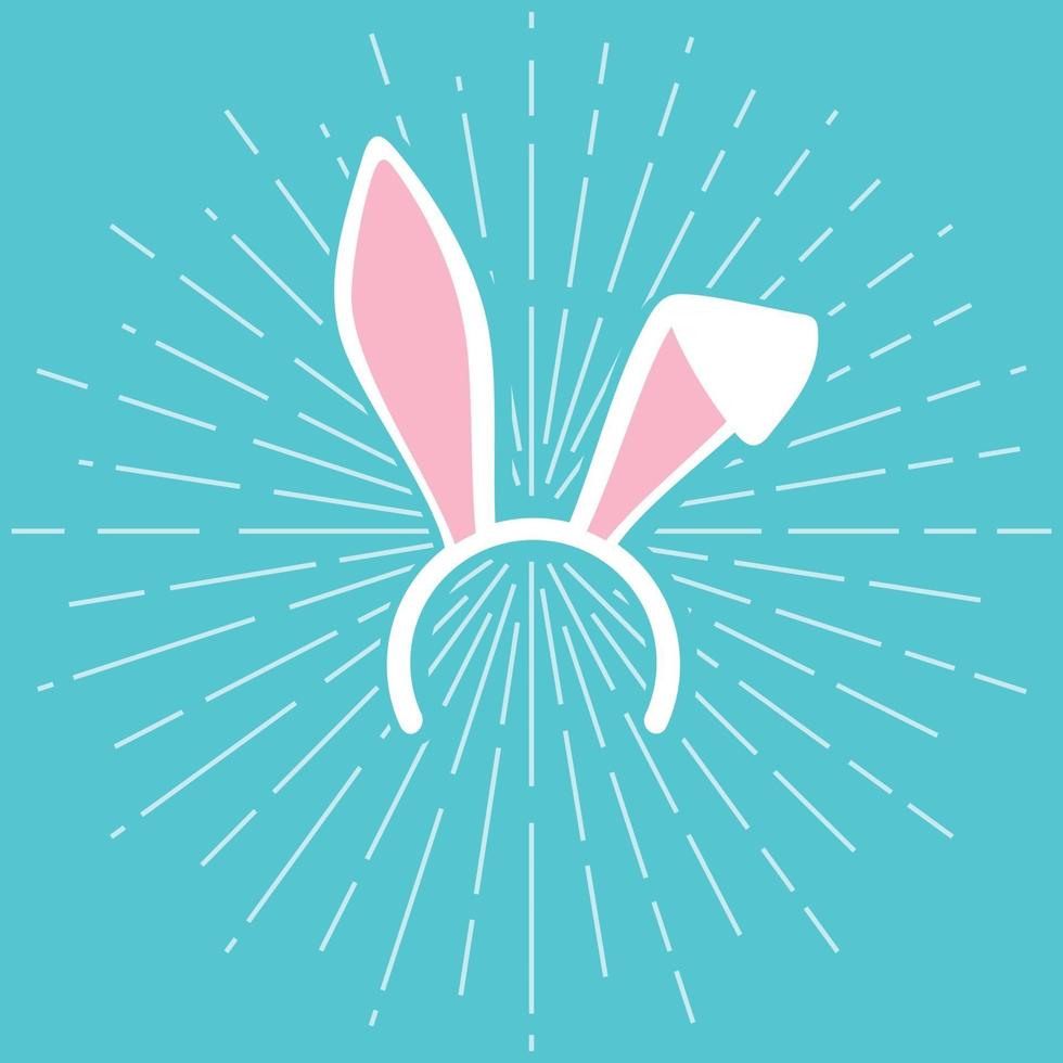 Easter Bunny Ears Mask vector