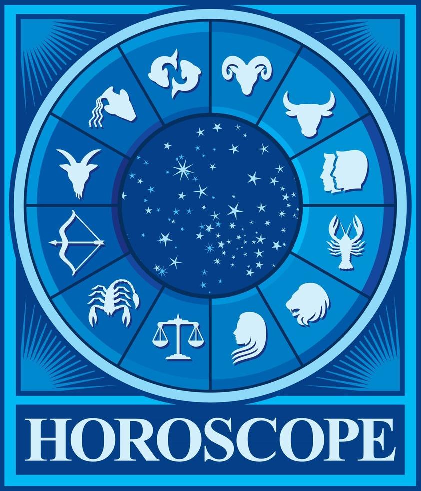 símbolos del horóscopo - diseño de astrología vector