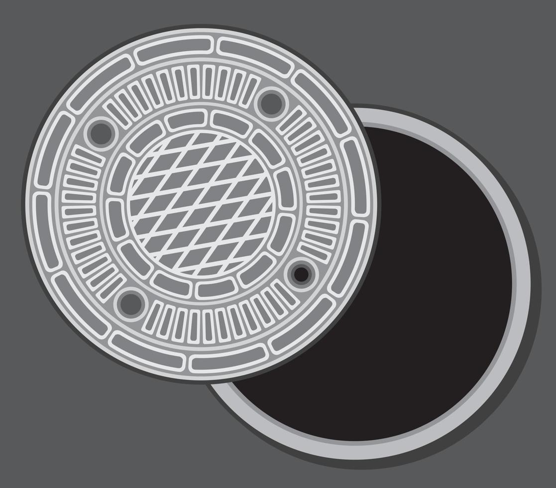 Manhole Street Cover vector