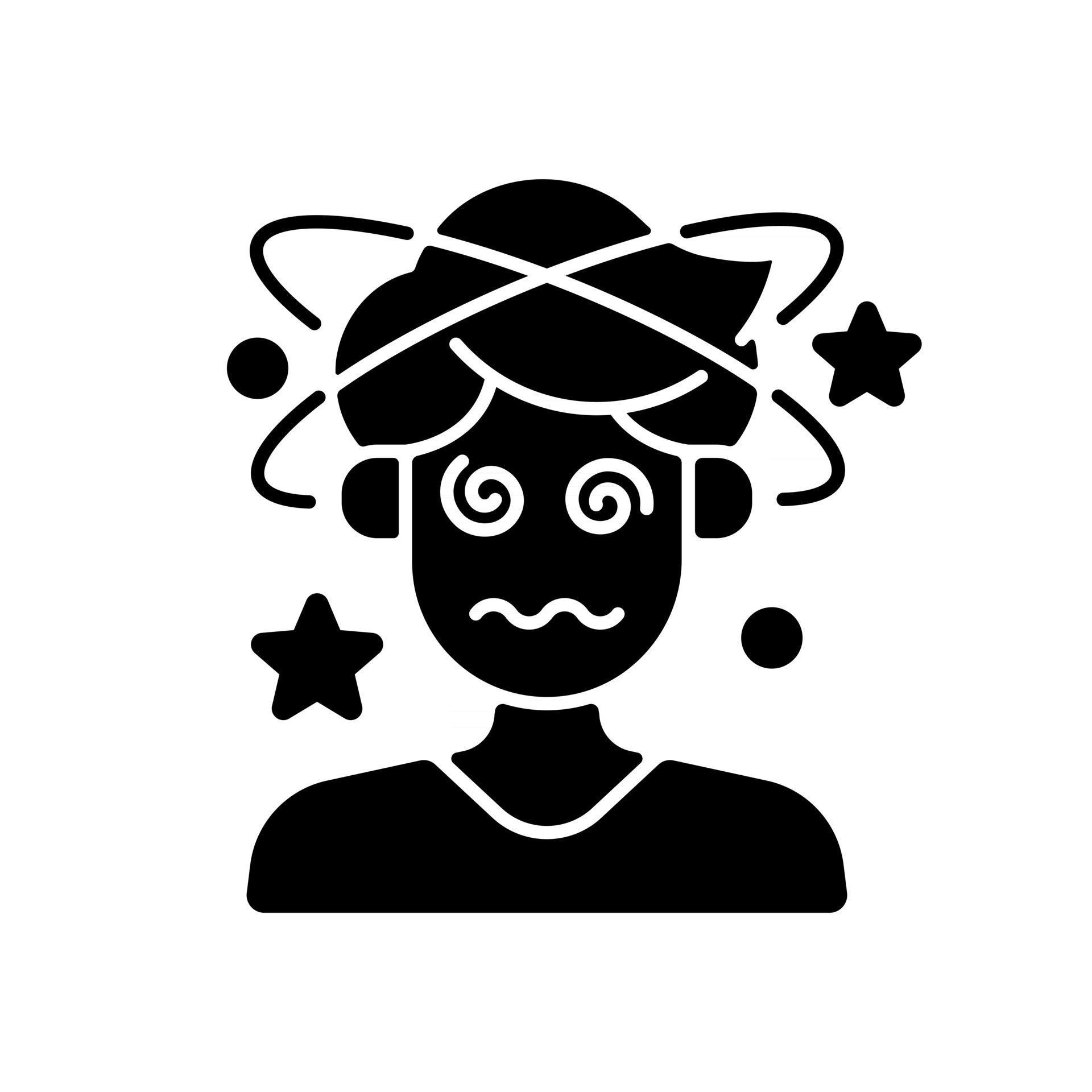 Dizziness and confusion black glyph icon. Man with headache losing