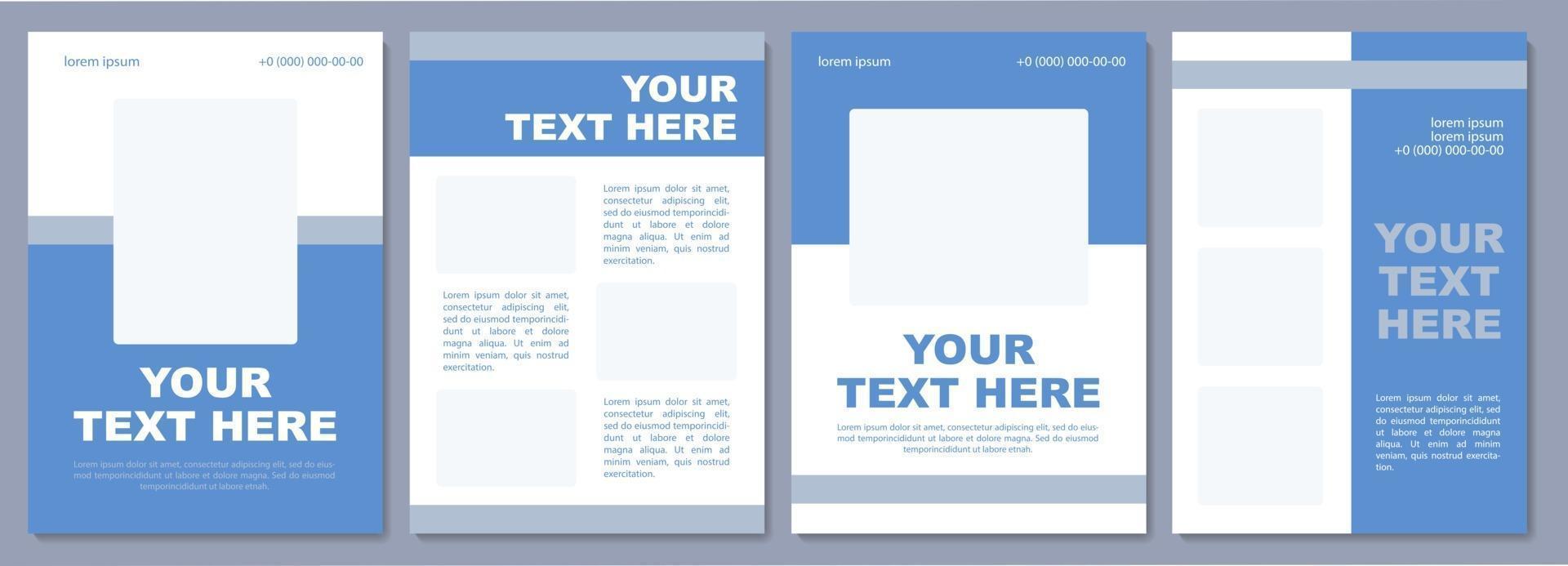 Advertising specific destination brochure template. Flyer, booklet, leaflet print, cover design with copy space. Your text here. Vector layouts for magazines, annual reports, advertising posters