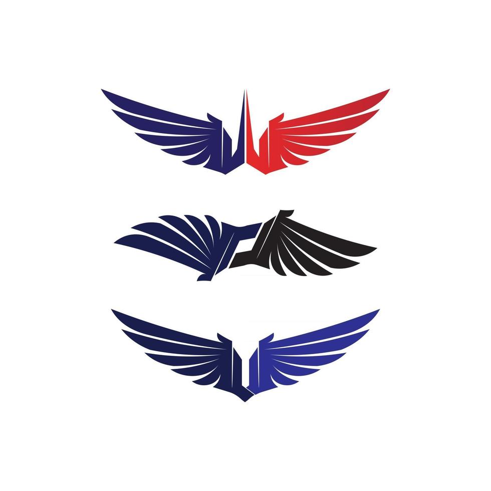 Falcon Wings Logo Template vector icon logo design app