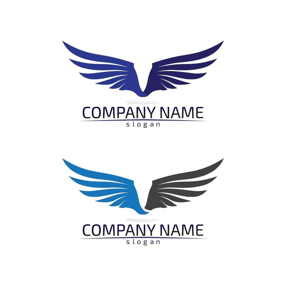 Falcon Wings Logo Template vector icon logo design app
