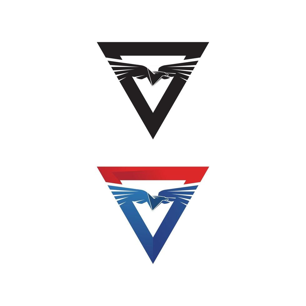 Falcon Wings Logo Template vector icon logo design app
