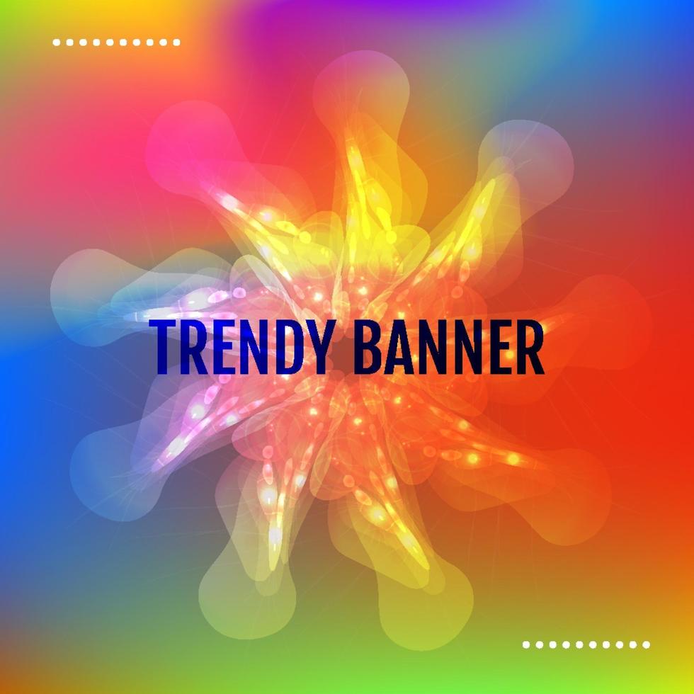 Abstract gradient background with trend colors Vector