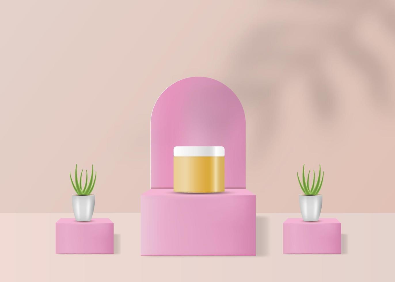 diseño de envases de productos cosméticos realistas vector