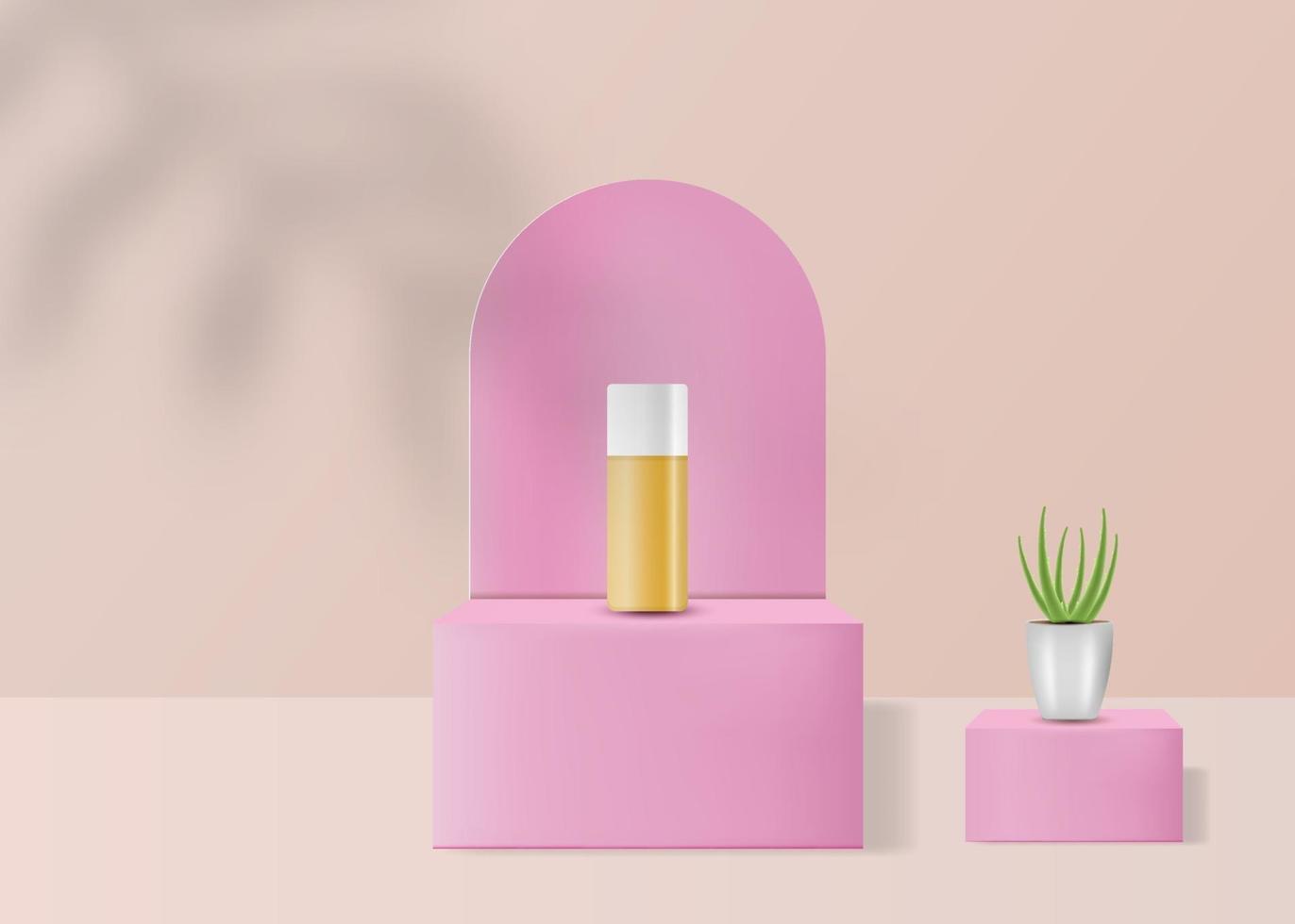 diseño de envases de productos cosméticos realistas vector