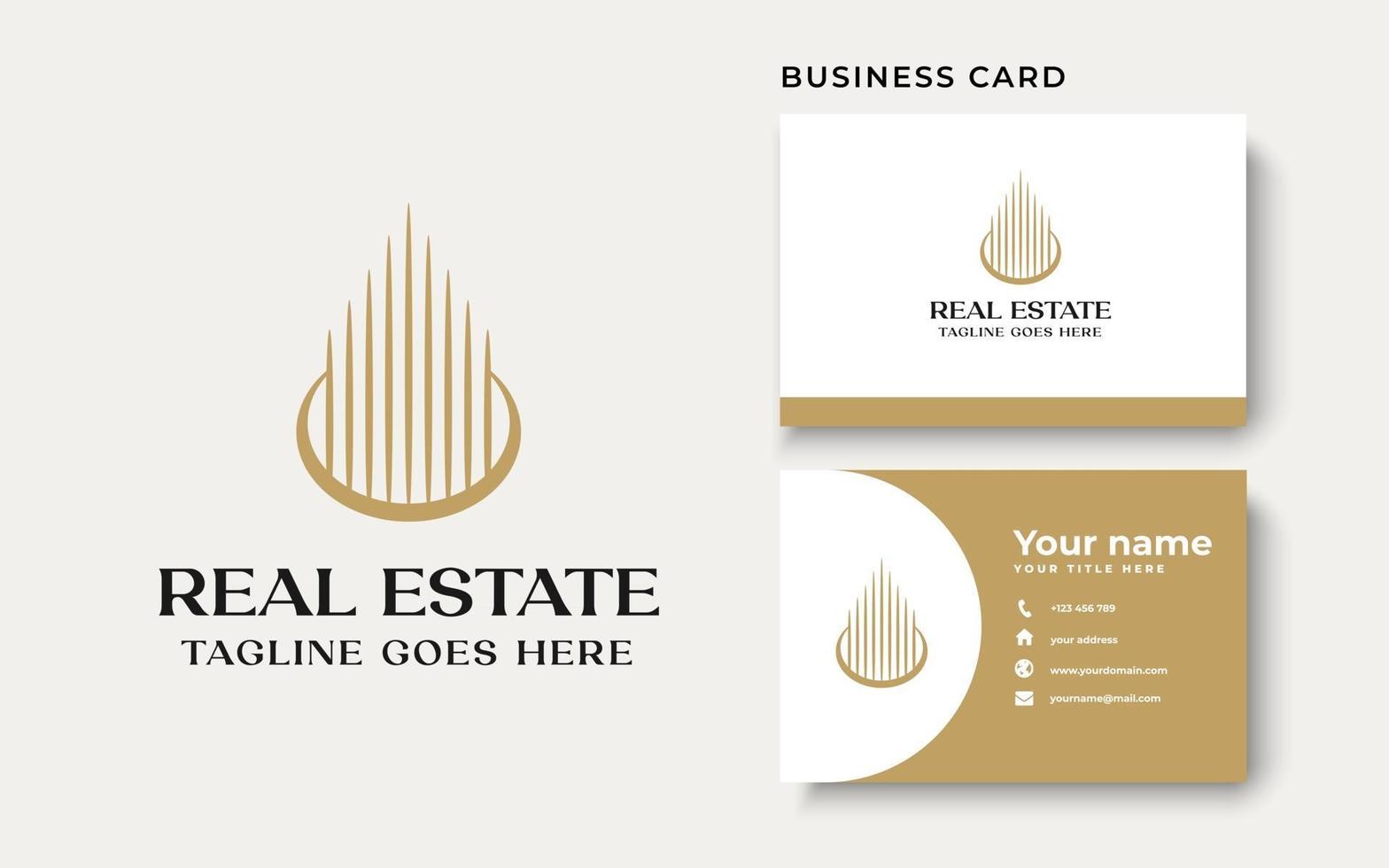 Real Estate Logo Template Isolated in White Background vector