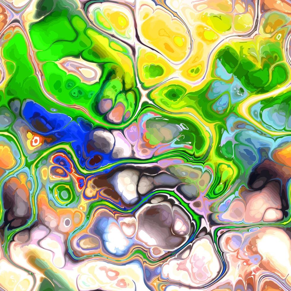 Marbled Abstract Paint Flow vector