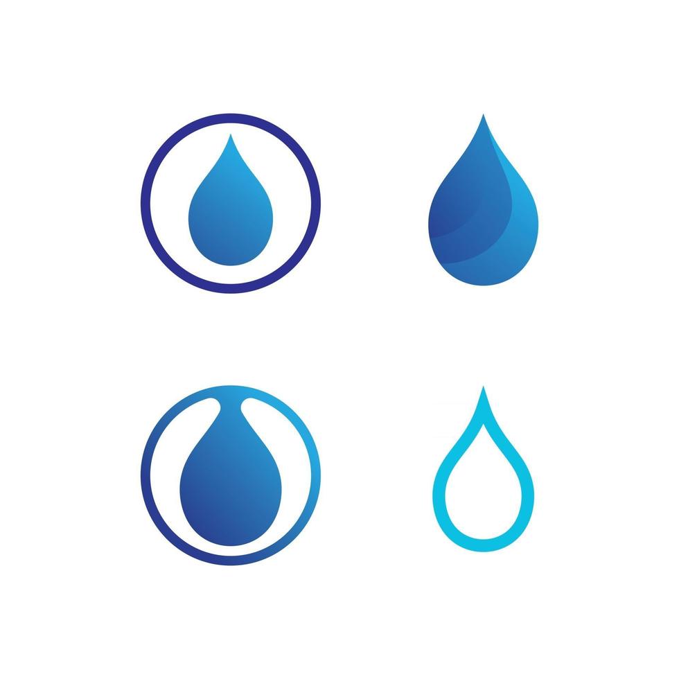 logotipo de vector de icono de agua y ola para resumen de negocios de diseño de playa y océano