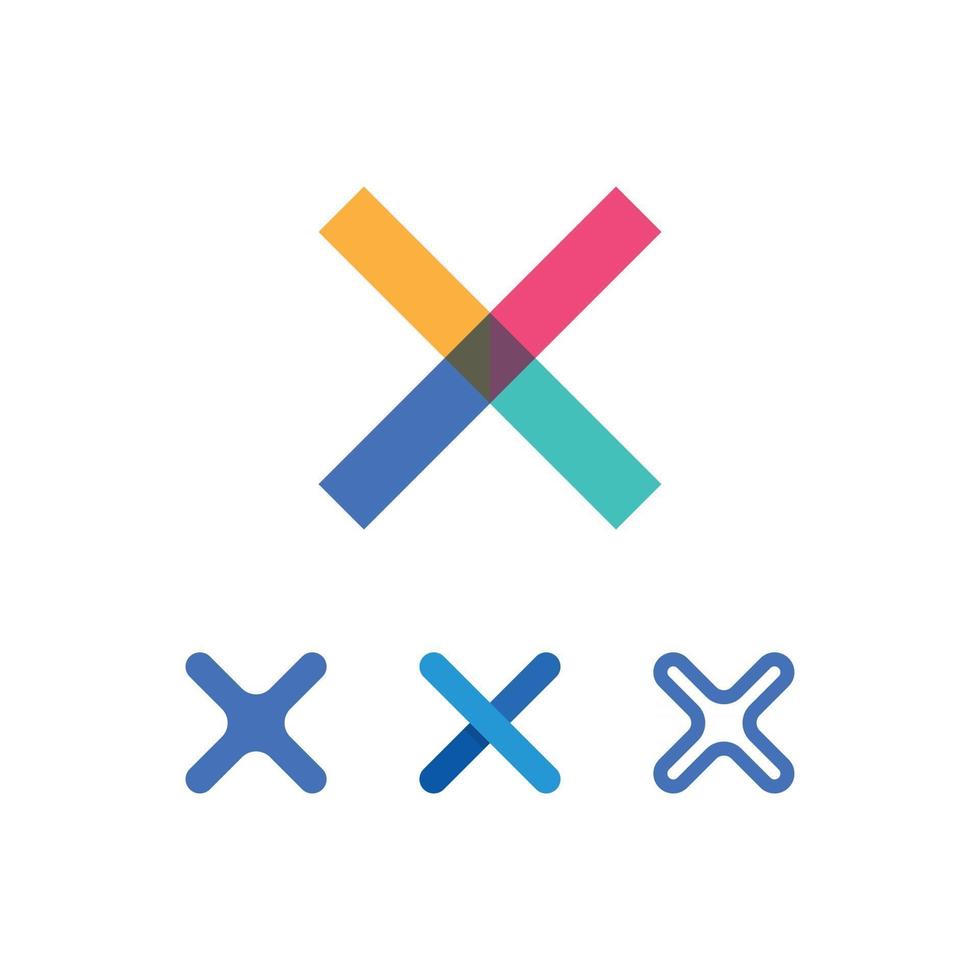 X logo and Letter X vector, Logo Template, set   Illustration Design vector graphic alphabet symbol initial, brand