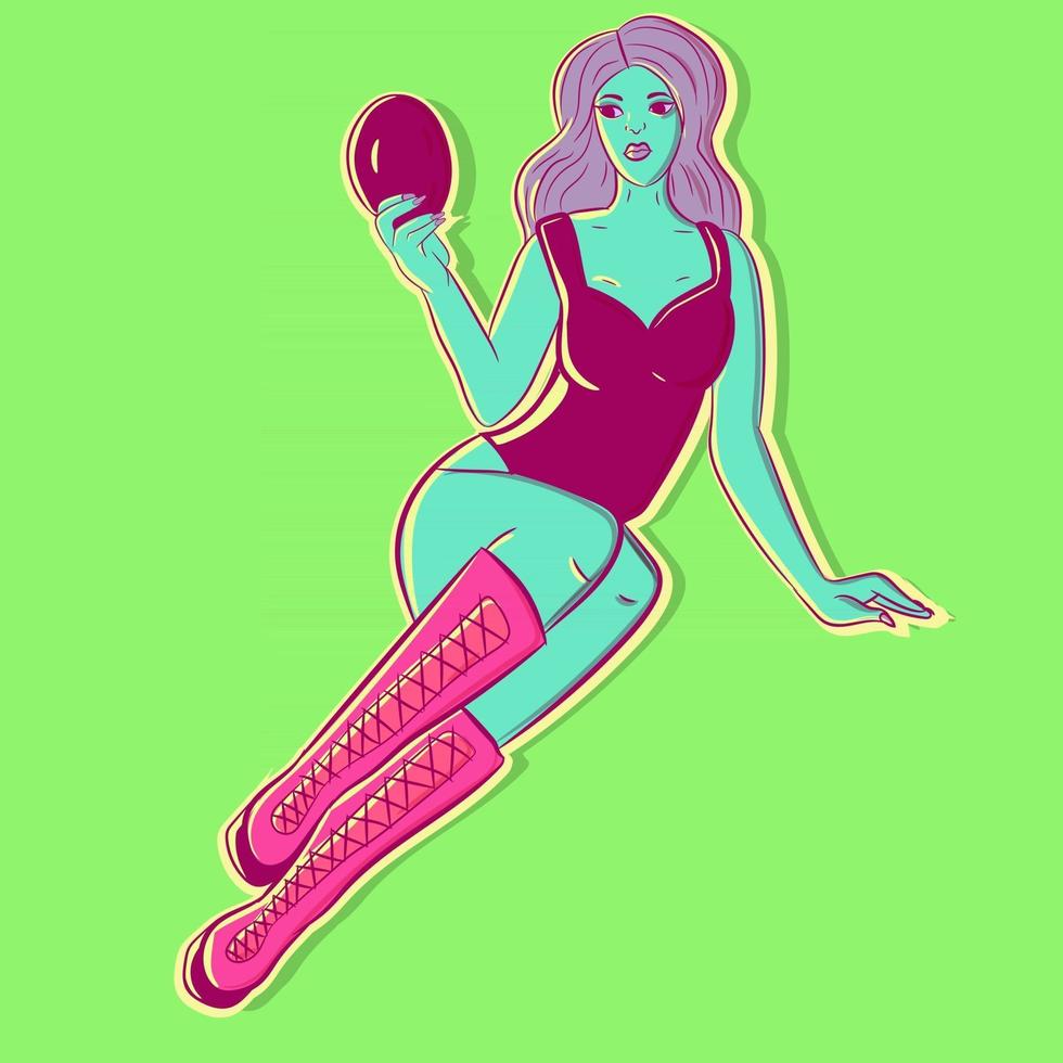 Conceptual art of the pride sin from the catholic bible. Arrogant and