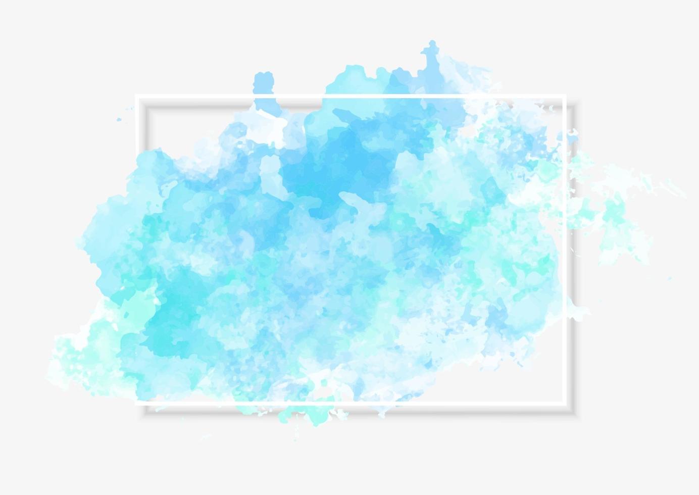 watercolour background with white frame and drop shadow vector