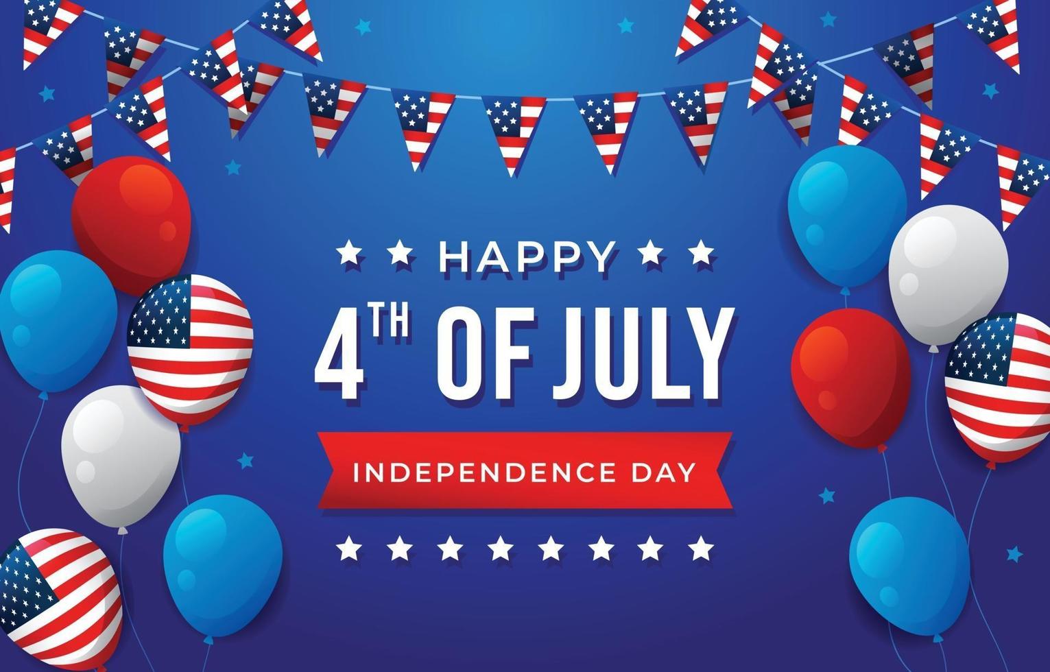 4th of July Independence Day vector