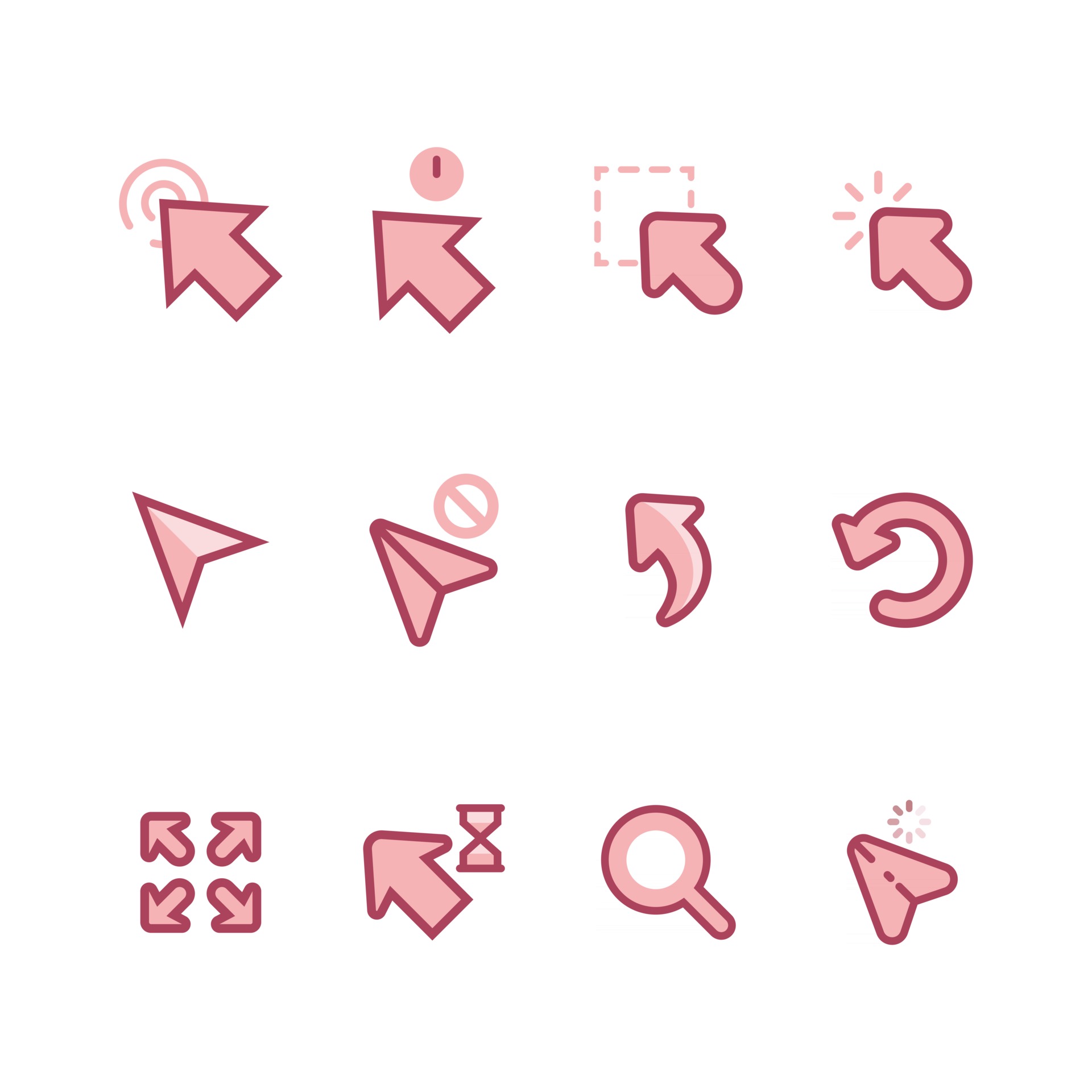 Set of Arrow Cursor Icon 2852369 Vector Art at Vecteezy