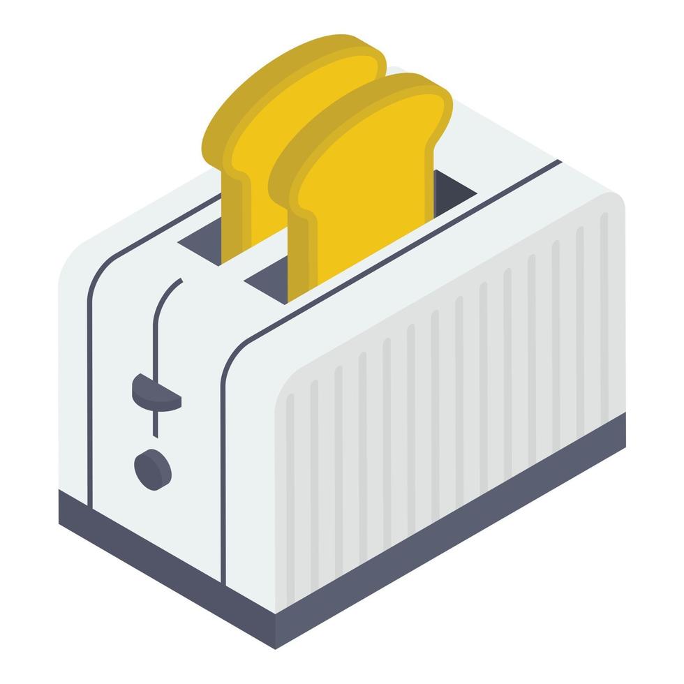 Toasting Machine Appliance vector