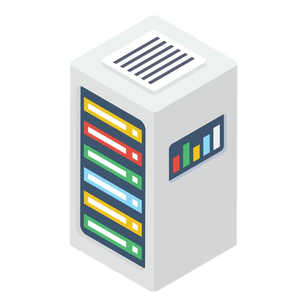 Data Server Rack vector