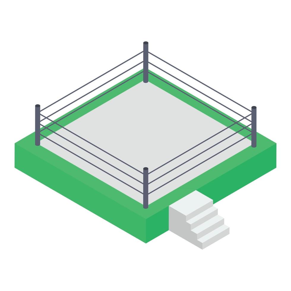 conceptos de ring de boxeo vector