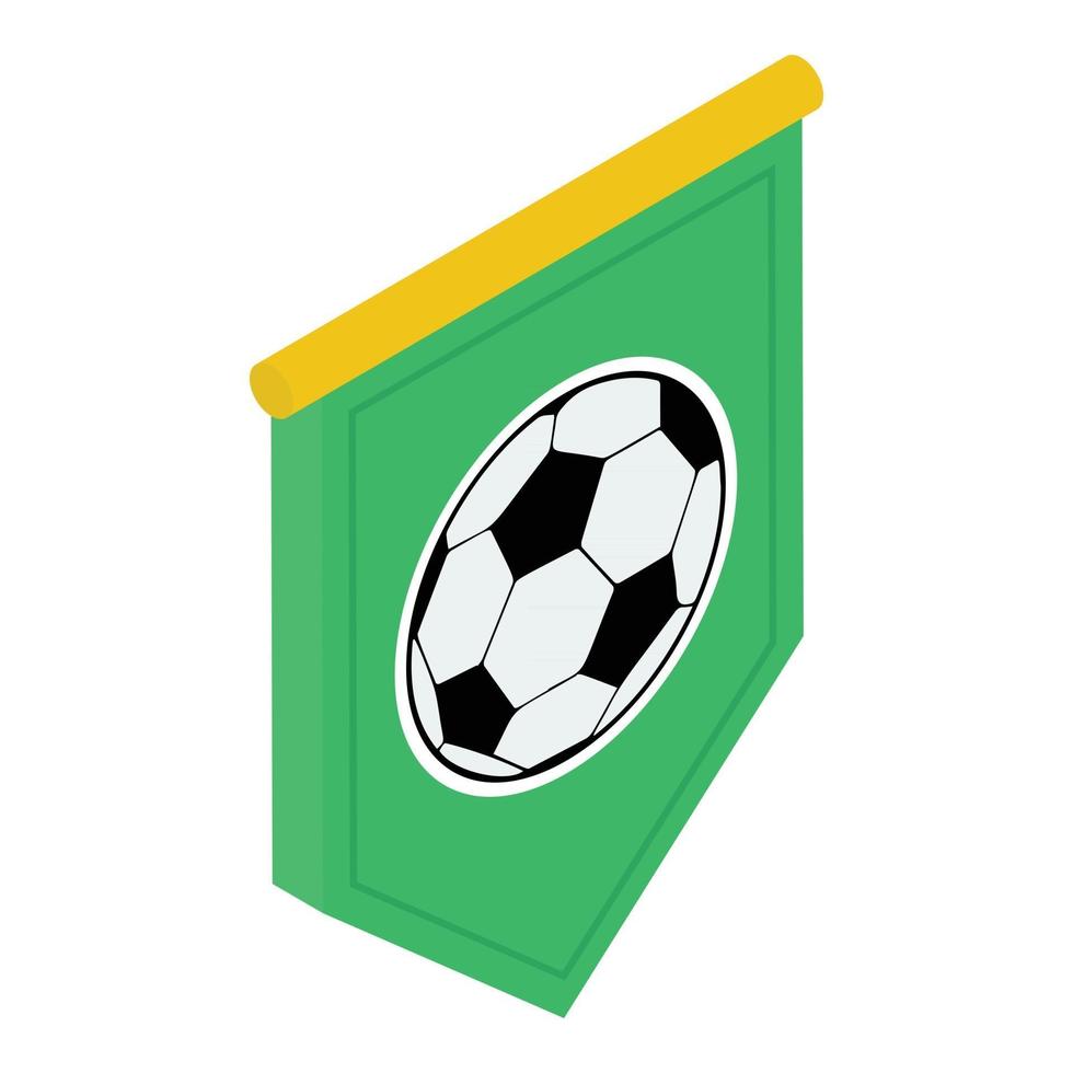 conceptos de bandera de fútbol vector