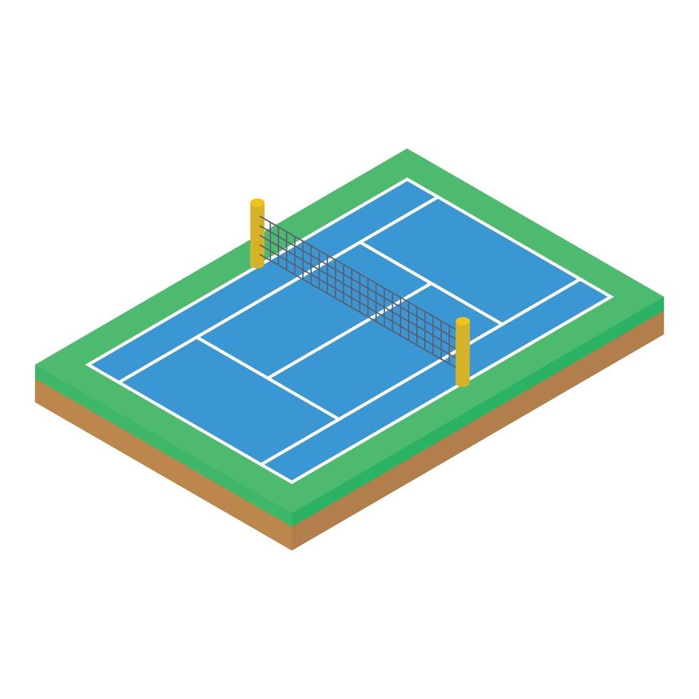 conceptos de campo de voleibol vector