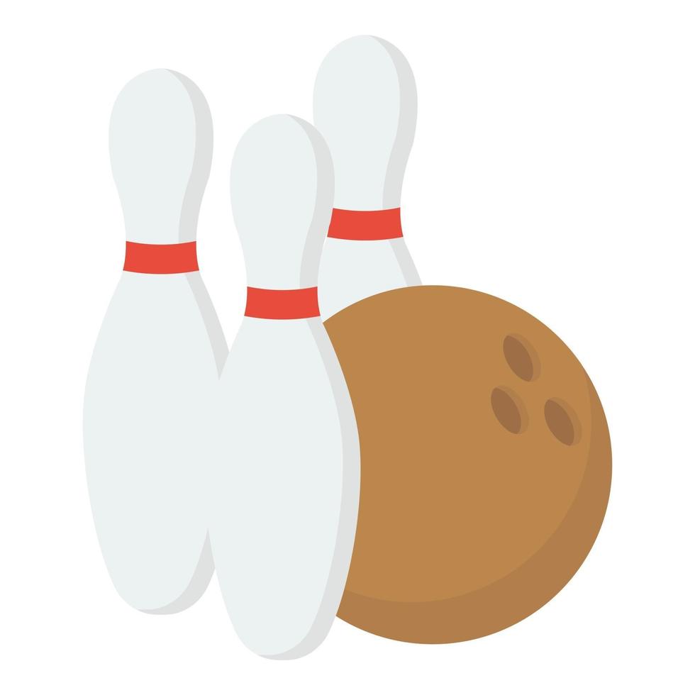 conceptos de juego de bolos vector