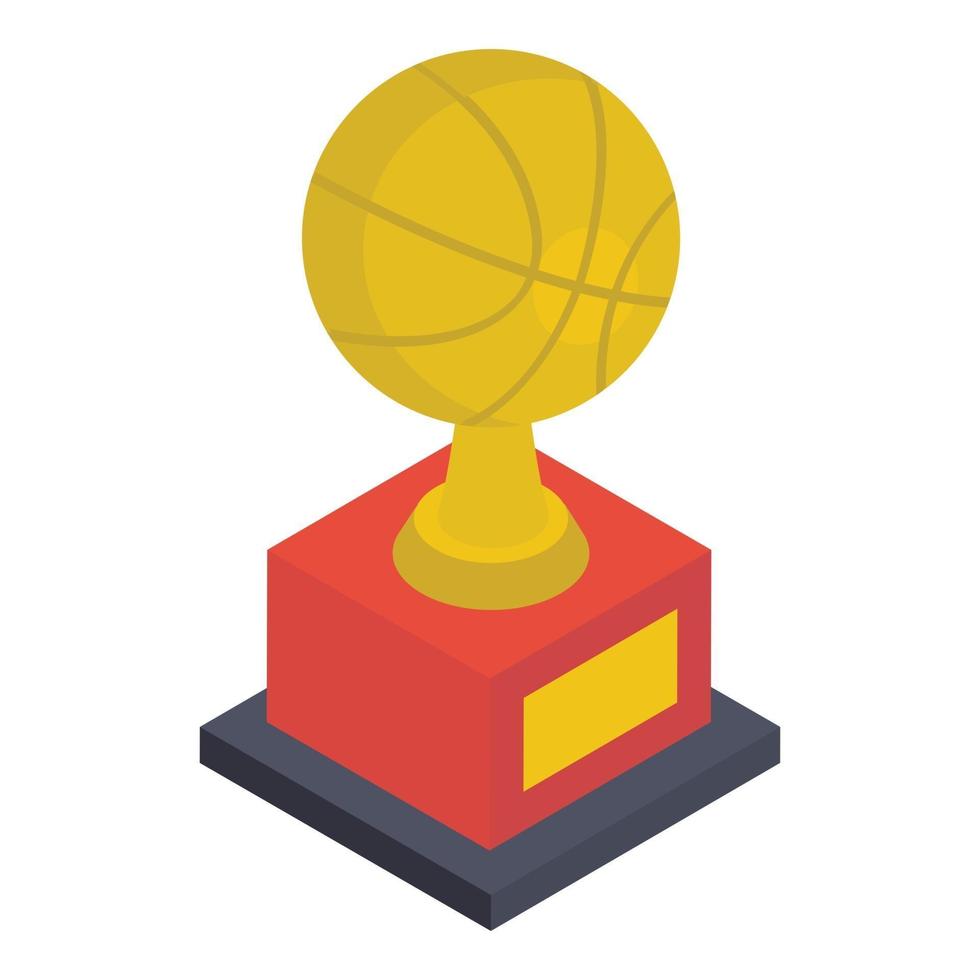 copa de trofeo de baloncesto vector