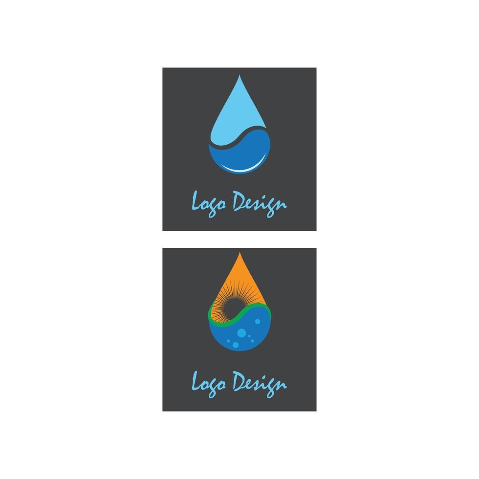 Water drop Logo Template vector illustration design