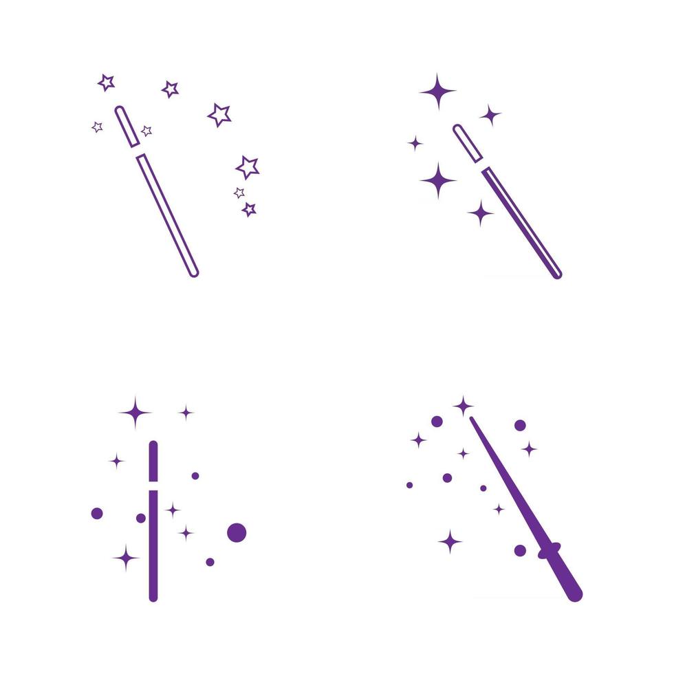 Wand Magic stick icon vector template