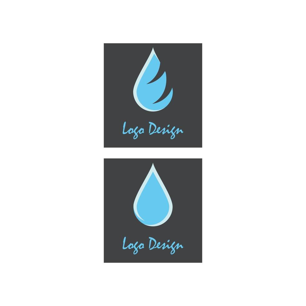 Water drop Logo Template vector illustration design